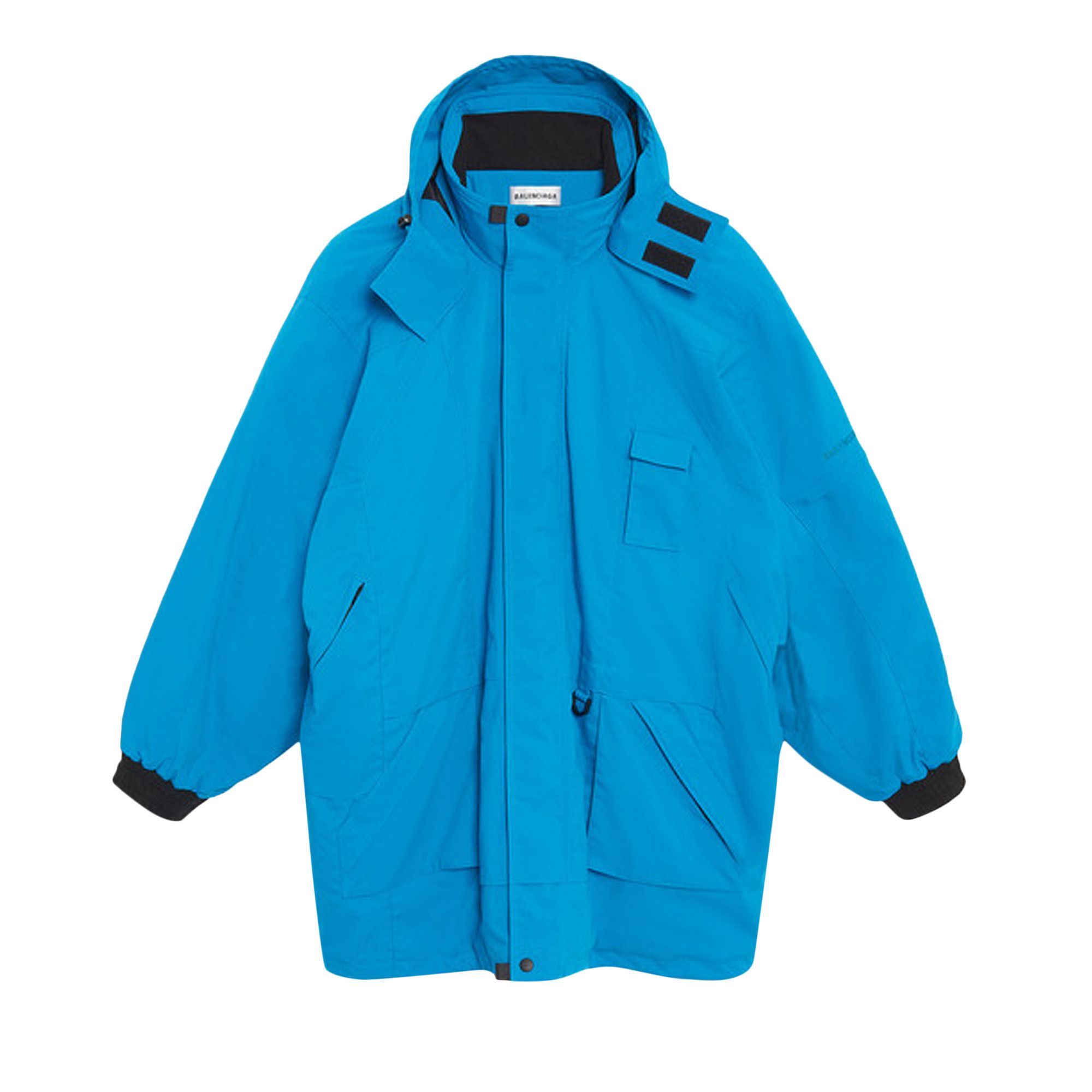 balenciaga blue parka