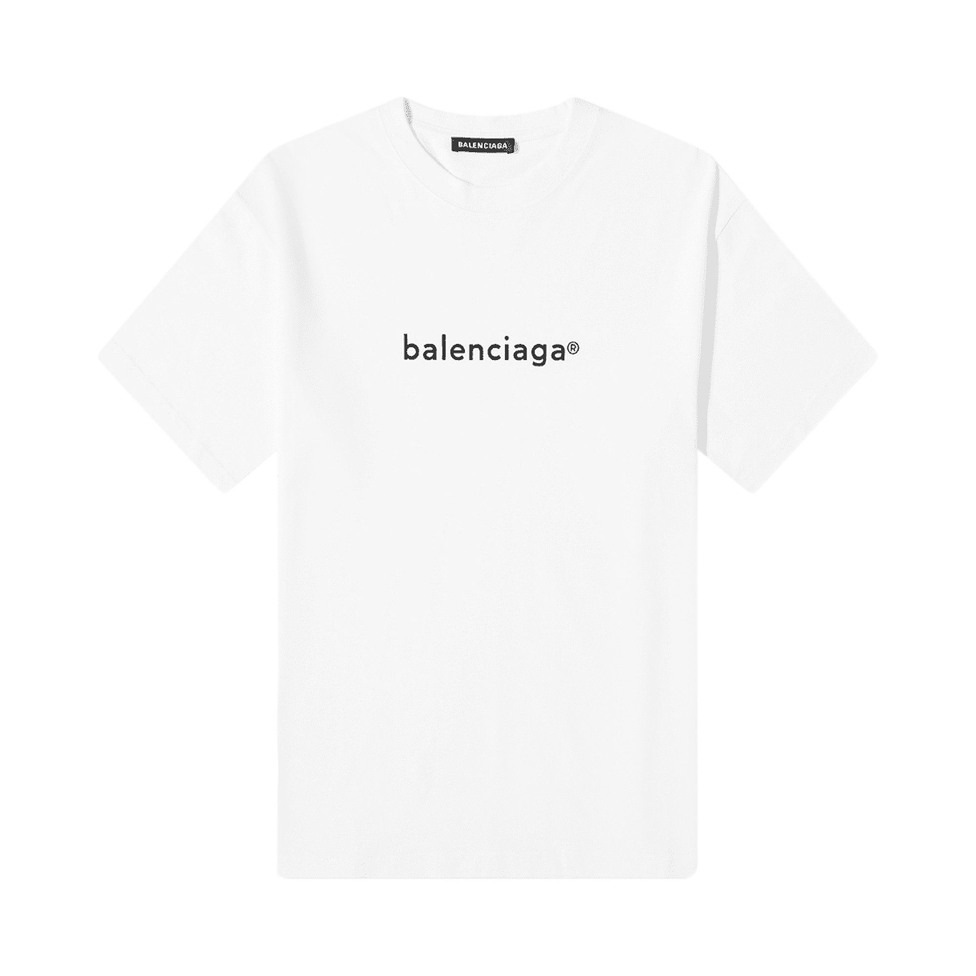Size xxl Balenciaga New Copyright Logo T Shirt White