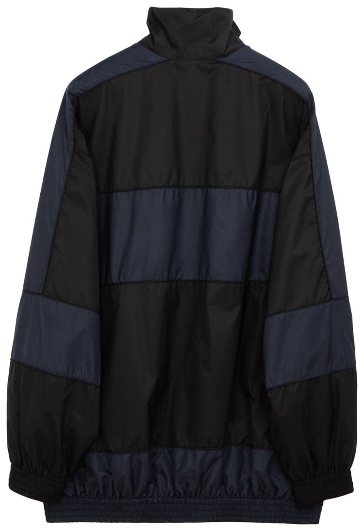 Balenciaga BB Print Nylon Full Zip Jacket Navy