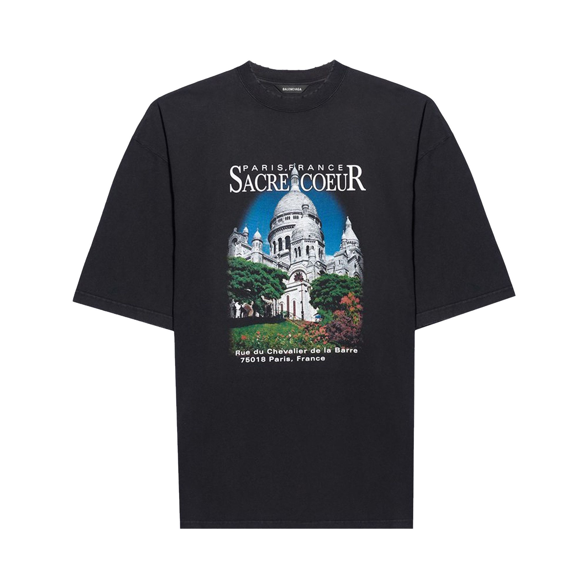 BALENCIAGA　 21SS SACRE COEUR XL SHIRT Buy Balenciaga Sacré Cœur T-Shirt 'Black' - 641614 TJVH6