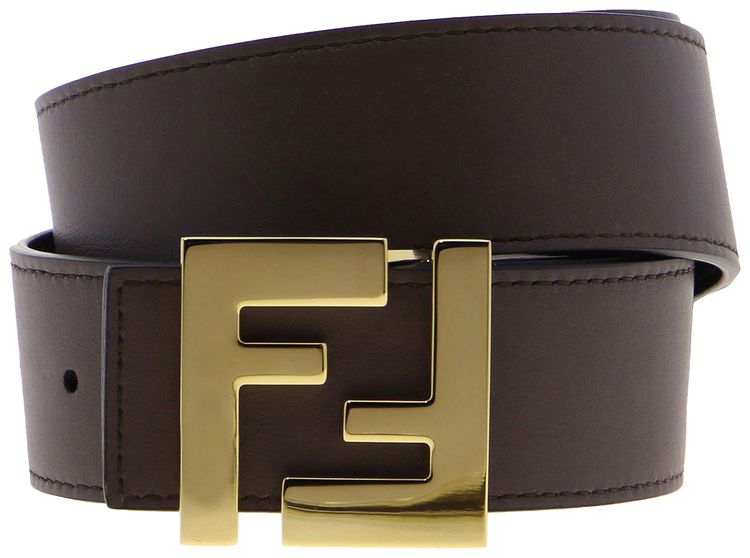 Fendi FF Buckle Reversible Belt Black