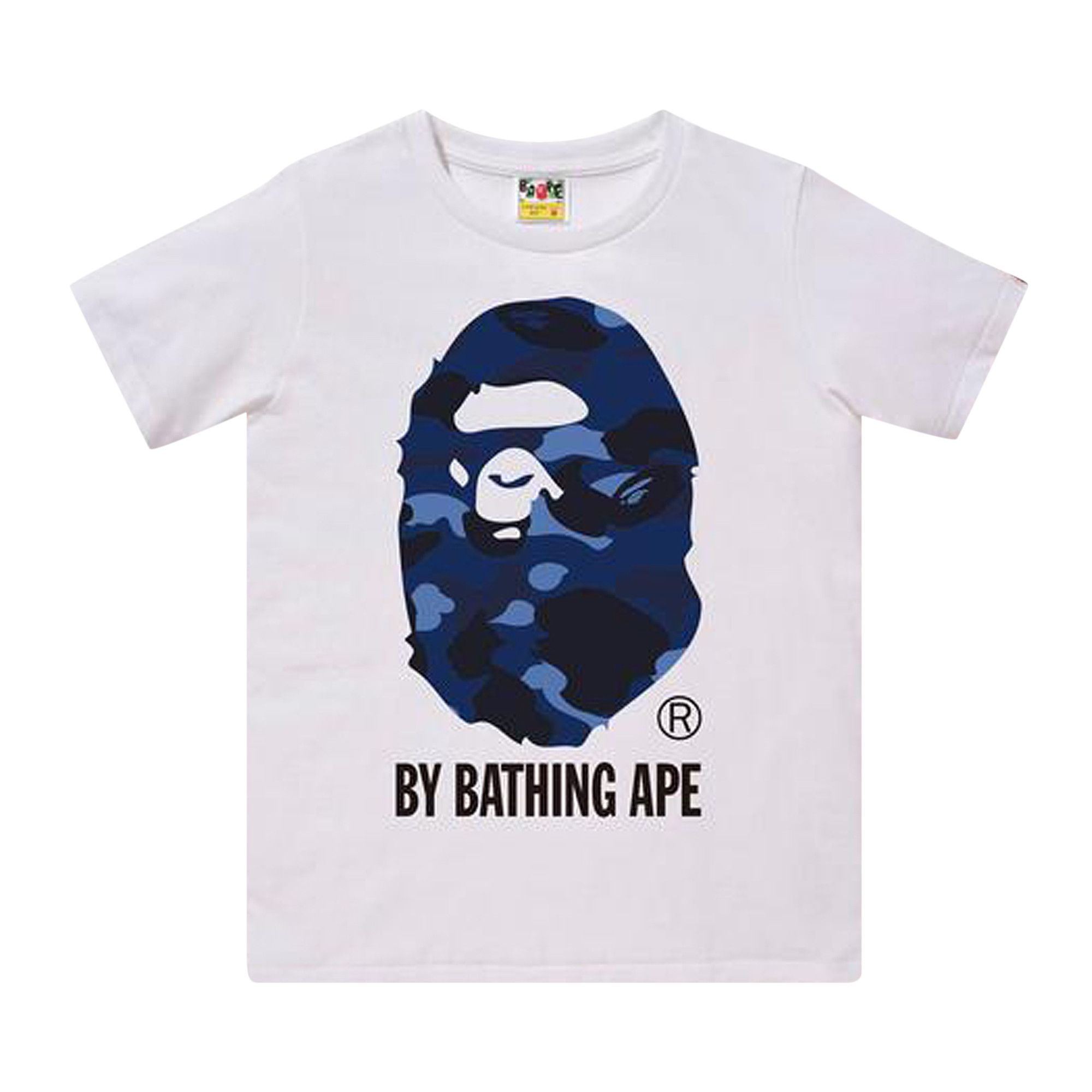 A bathing ape blue camo shirt deals