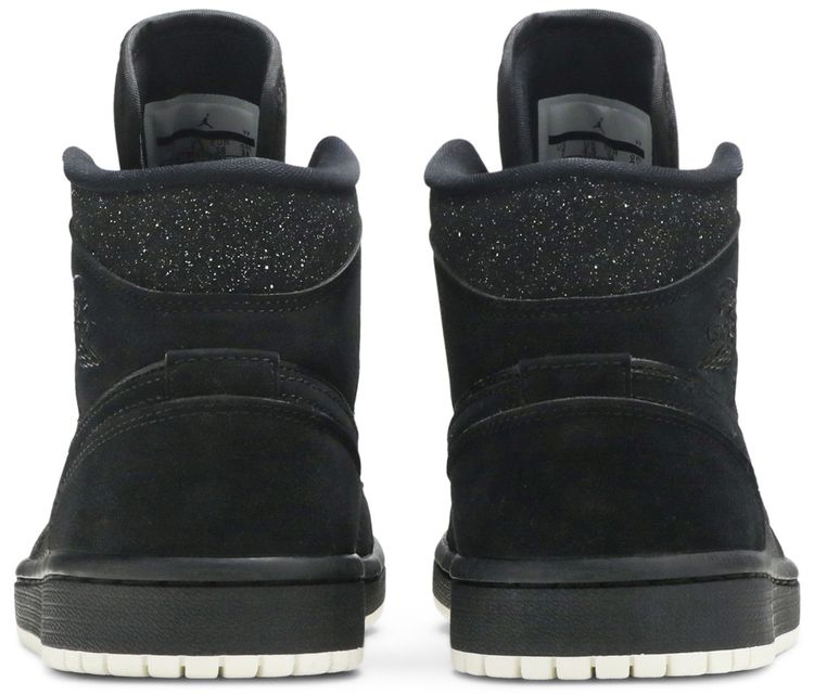 Wmns Air Jordan 1 Mid Black Glitter