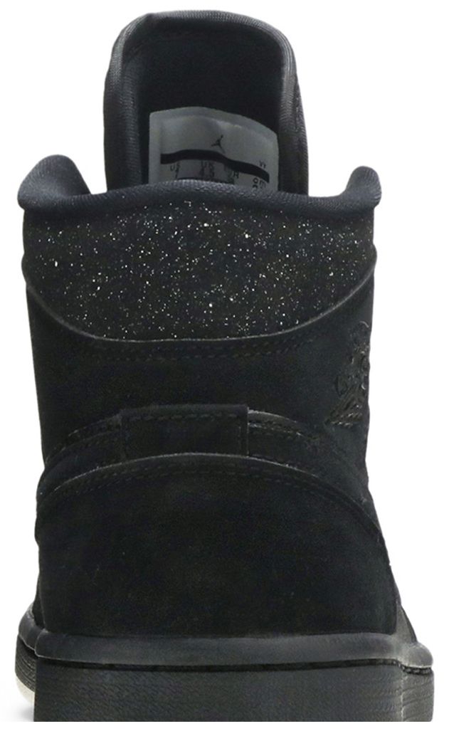 Wmns Air Jordan 1 Mid Black Glitter