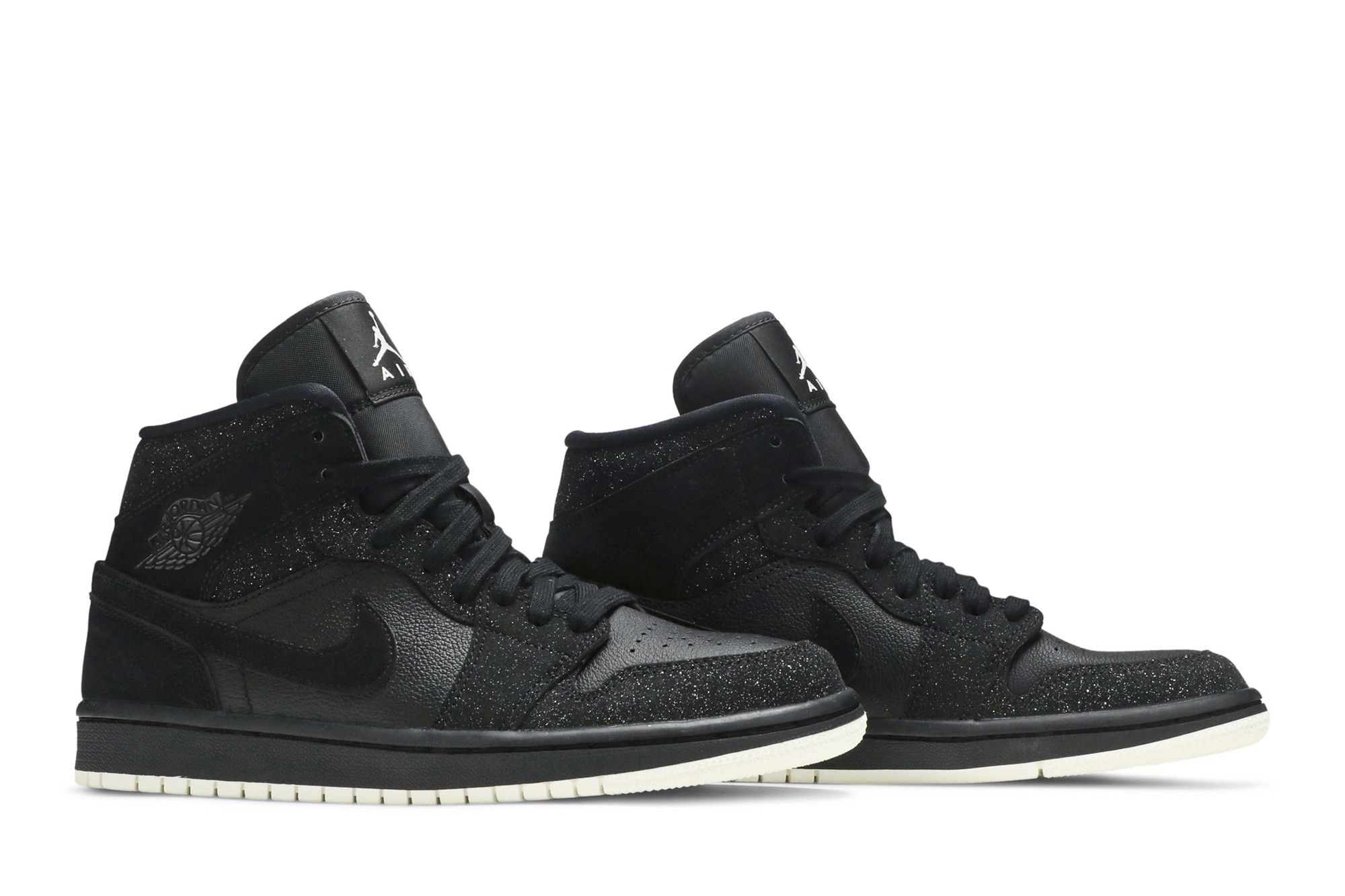 Buy Wmns Air Jordan 1 Mid 'Black Glitter' - BQ6472 001 | GOAT