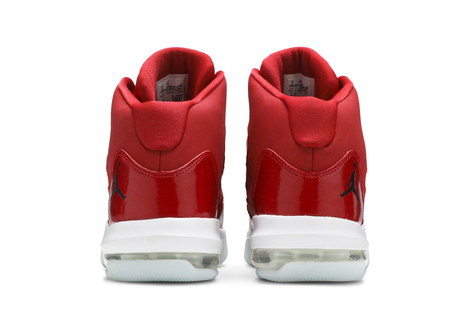 Size 5.5 Jordan Max Aura GS Gym Red