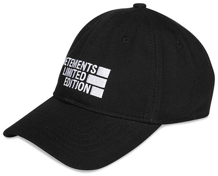 Vetements Logo Limited Edition Cap Black