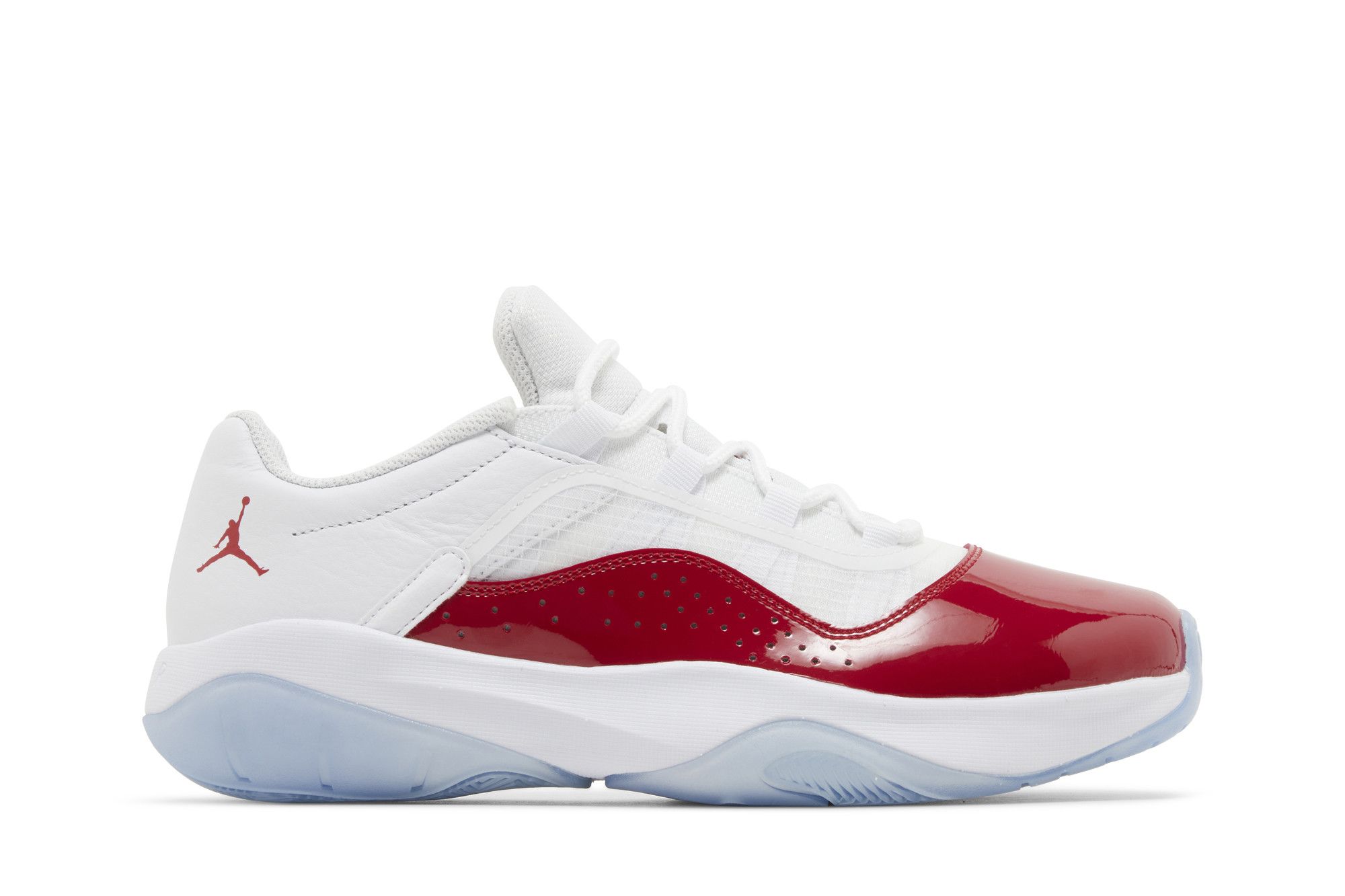 Air jordan 11 low red and white shop