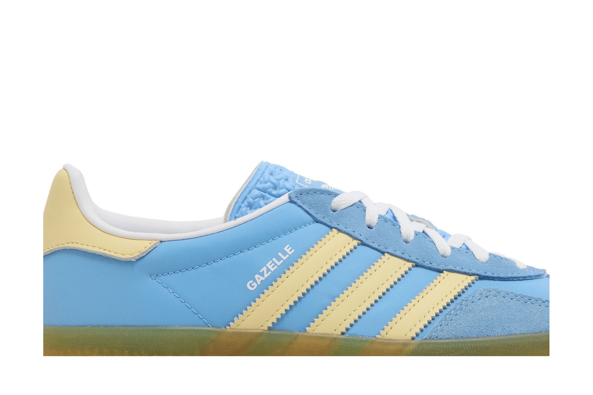 スニーカー adidas Gazelle Indoor Blue Yellow IE2960 Adidas Women's Gazelle Indoor 'Semi Blue Burst/Yellow