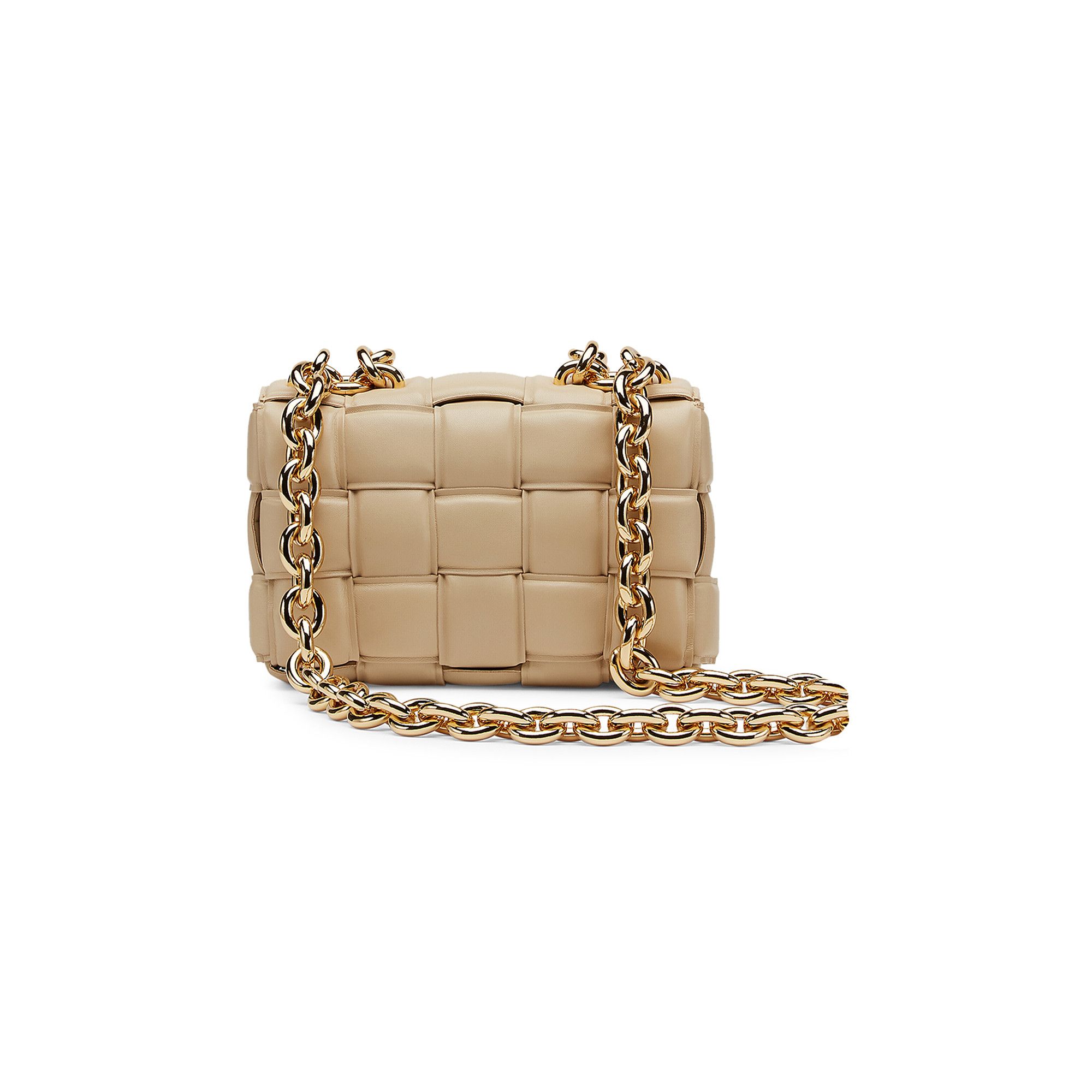 Buy Bottega Veneta Chain Cassette Bag 'Porridge/Gold' - 631421