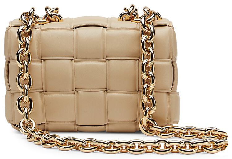 Bottega Veneta Chain Cassette Bag PorridgeGold