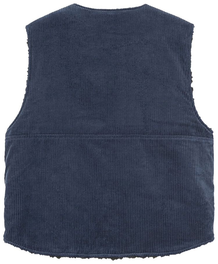 Stussy Wide Wale Reversible Vest Navy
