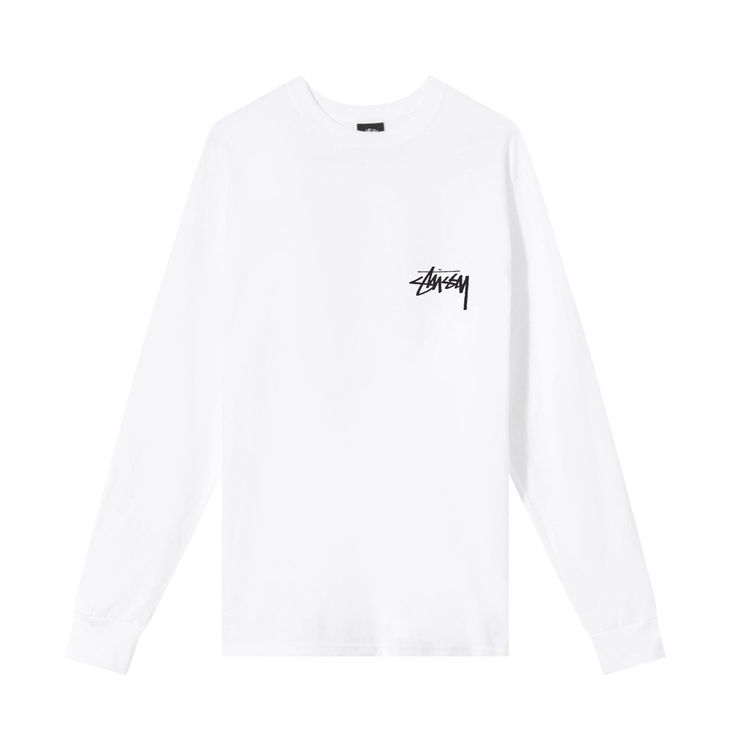 Stussy Ocular Long Sleeve Tee White