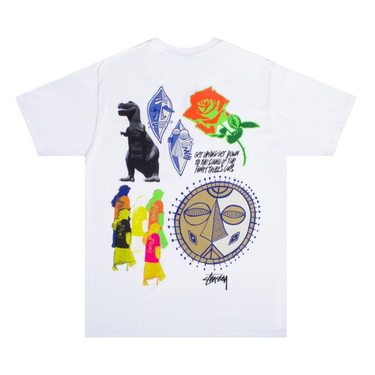 Stussy Funky Tribe Tee White