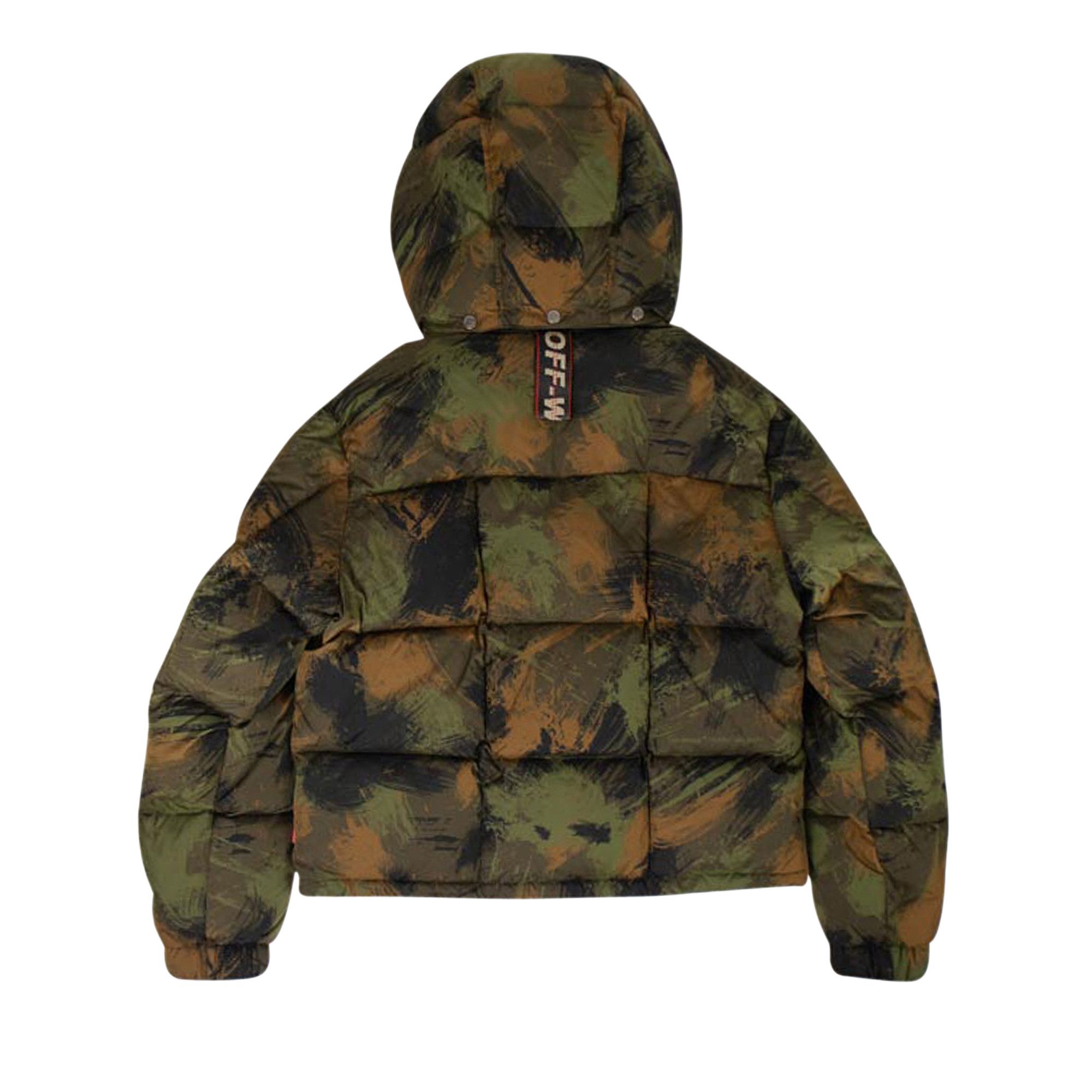 Buy Off-White Camouflage Padded Jacket 'Green