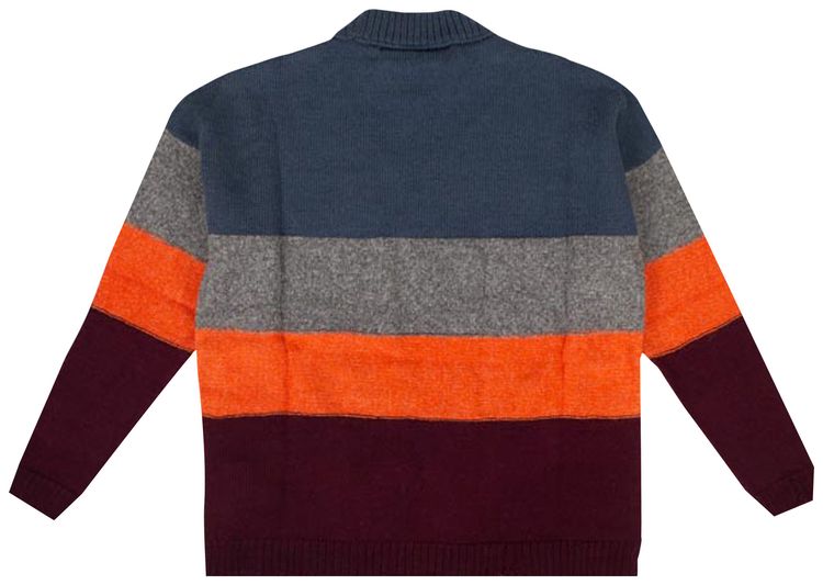 Off White Distressed Sweater Multicolor