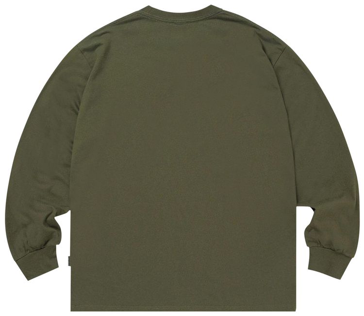 thisisneverthat BS Logo Long Sleeve Top Olive