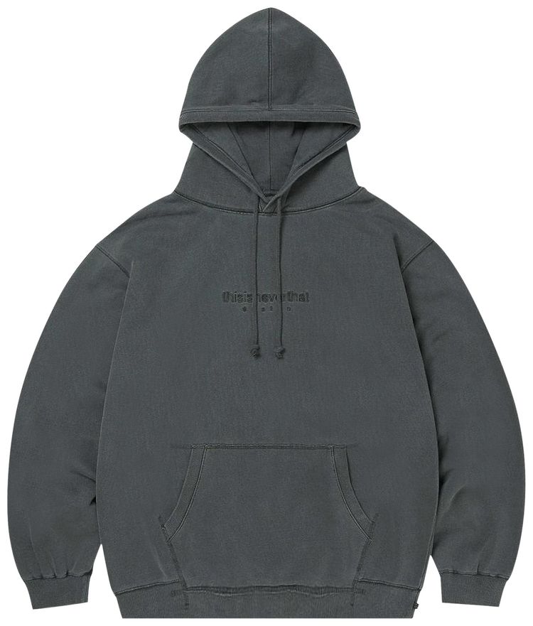 thisisneverthat L Logo Hooded Sweatshirt Charcoal