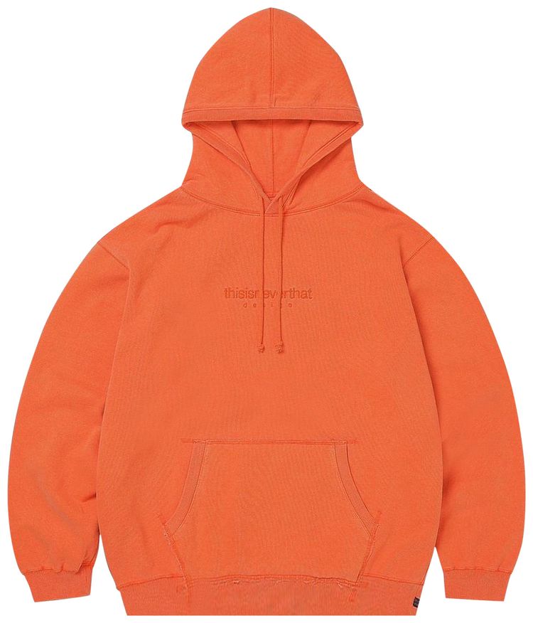 thisisneverthat L Logo Hooded Sweatshirt Orange