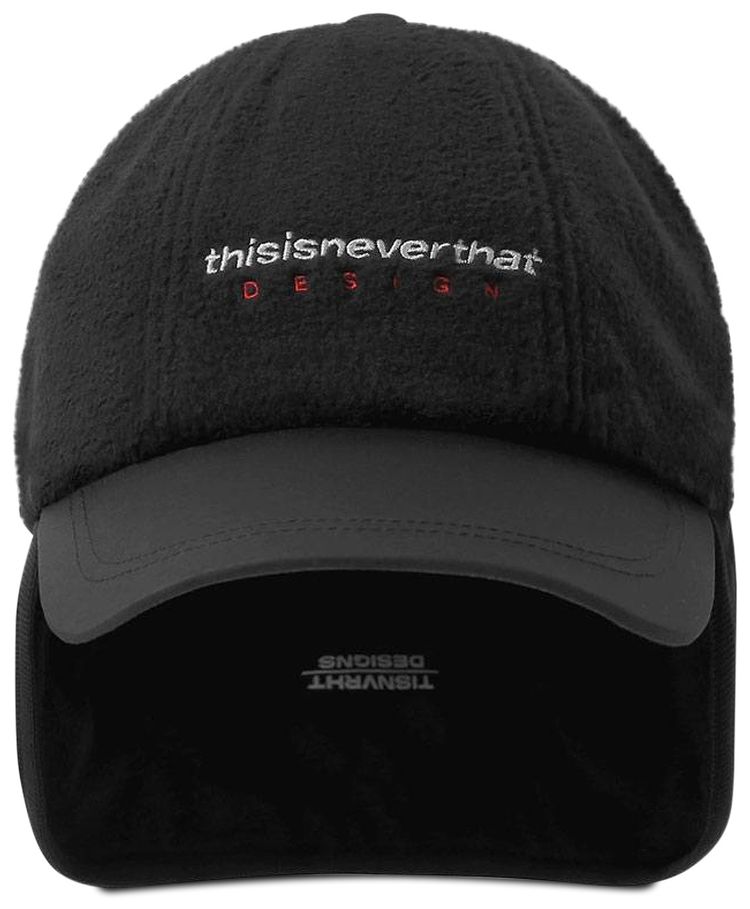thisisneverthat DSN Logo Fleece Earflap Cap Black
