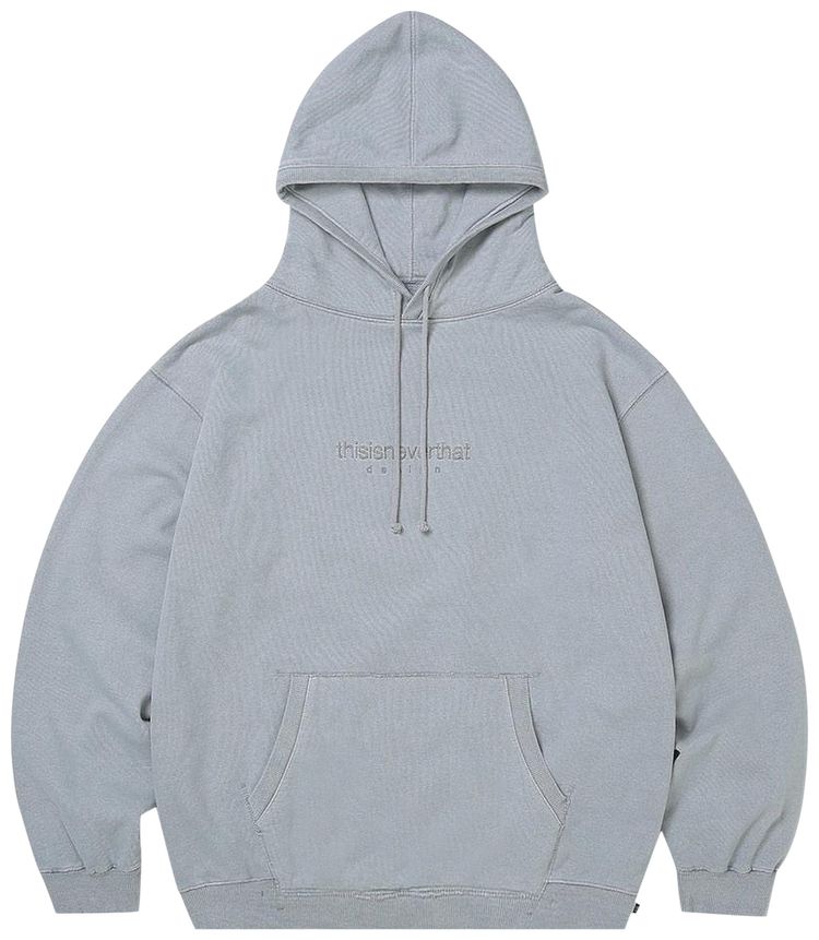 thisisneverthat L Logo Hooded Sweatshirt Light Grey