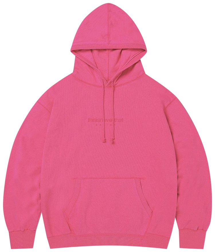 thisisneverthat L Logo Hooded Sweatshirt Pink
