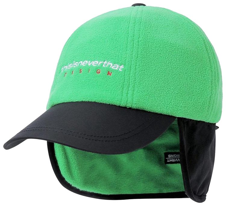 thisisneverthat DSN Logo Fleece Earflap Cap Green
