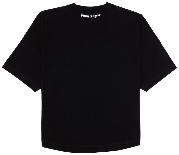 Palm Angels Classic Logo Over Tee BlackWhite