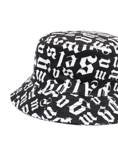 美品 PALM ANGELS ブロークンモノグラム　バケットハット 美品 PALM ANGELS ブロークンモノグラム バケットハット 美品