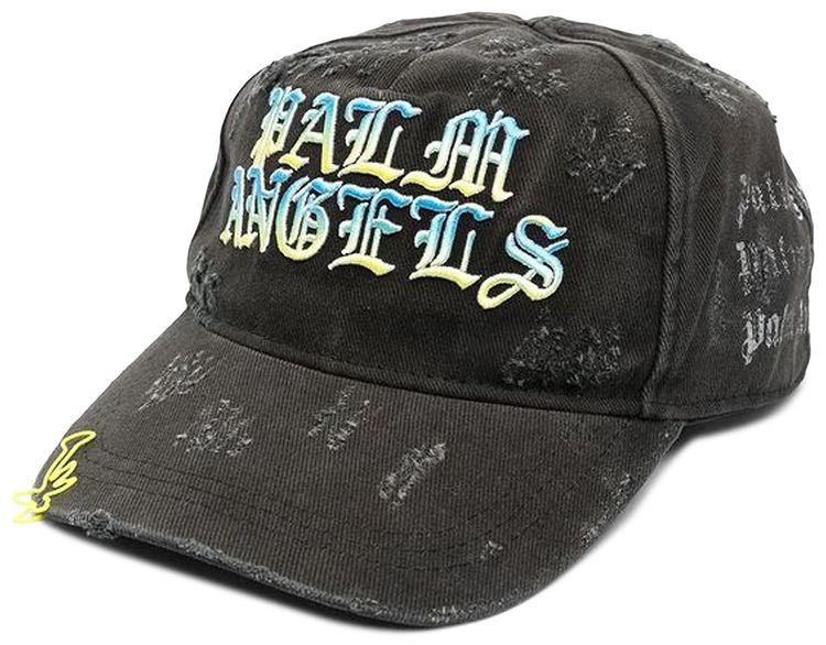 Palm Angels Hue Gothic Logo Cap BlackMulticolor