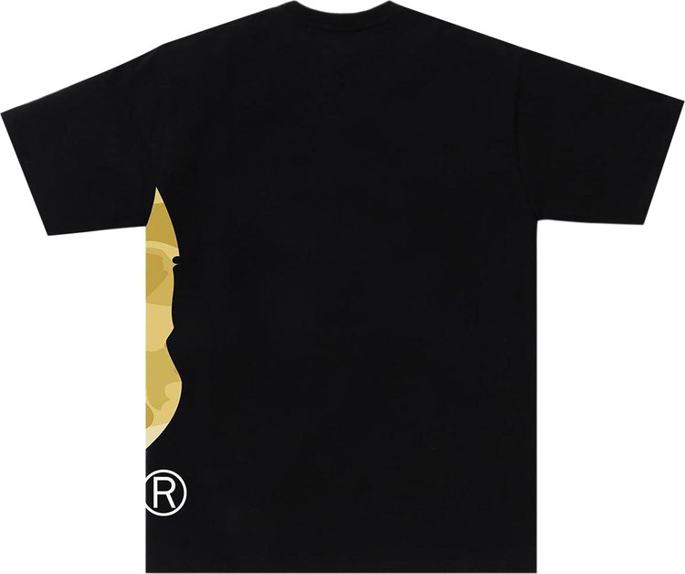 BAPE Color Camo Side Big Ape Head Tee BlackYellow