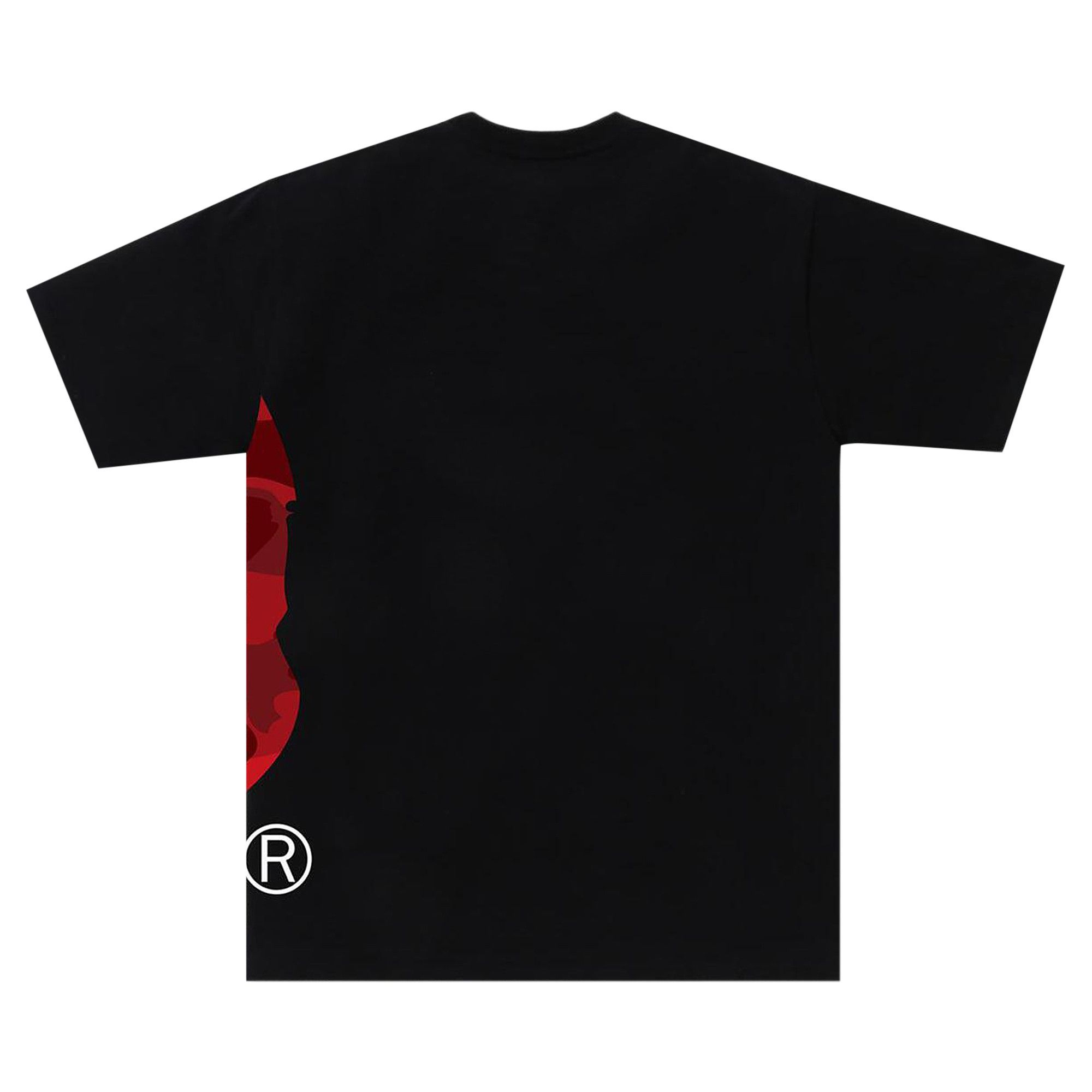 Buy BAPE Color Camo Side Big Ape Head Tee 'Black/Red' - 1K30 110