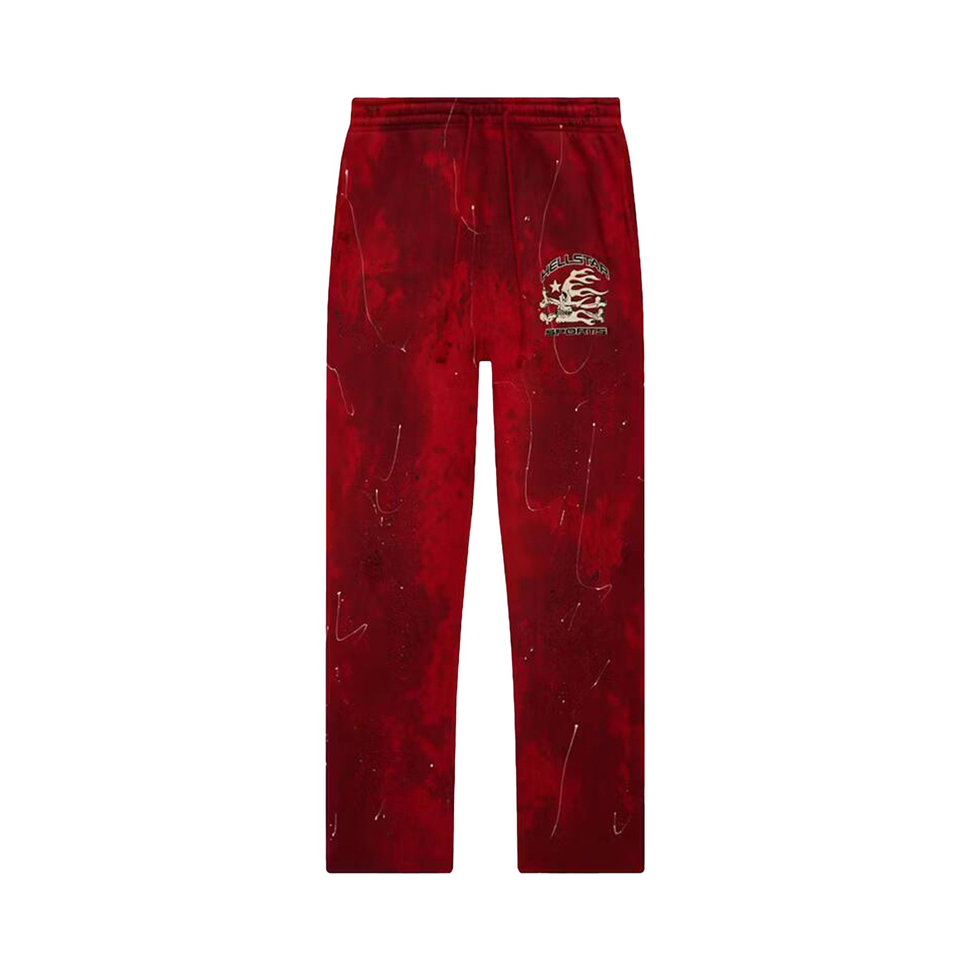 Red tie dye sweatpants outlet