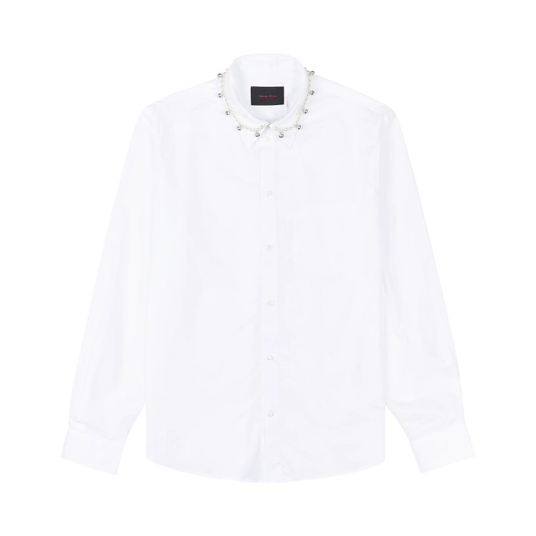 Simone Rocha Beaded Bell Classic Fit Shirt 'White'