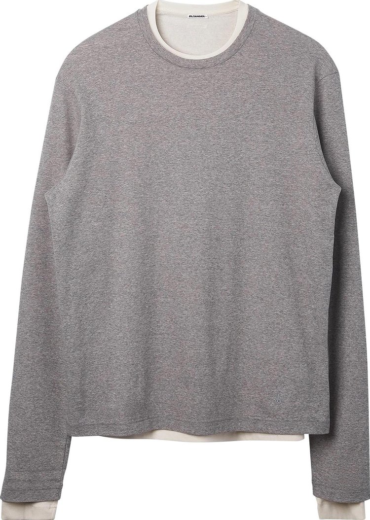 Jil Sander Three Layers Long-Sleeve T-Shirt 'Grey'