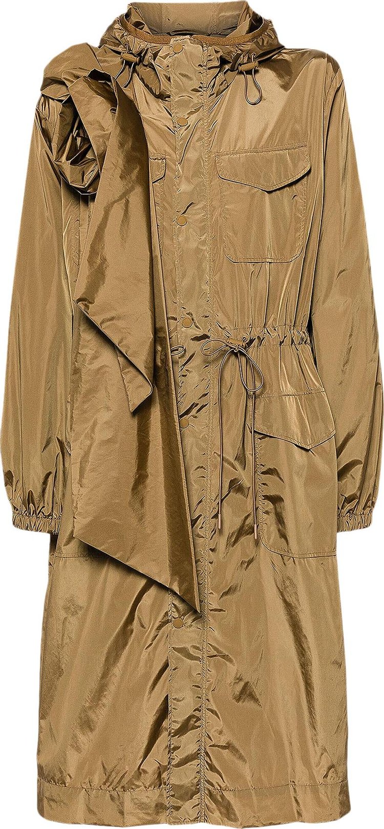 Simone Rocha Multi Pocket Utility Tech Nylon Parka Brown