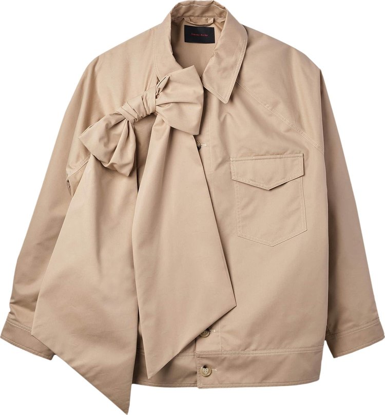 Simone Rocha Bow Dolman Workwear Jacket 'Beige'