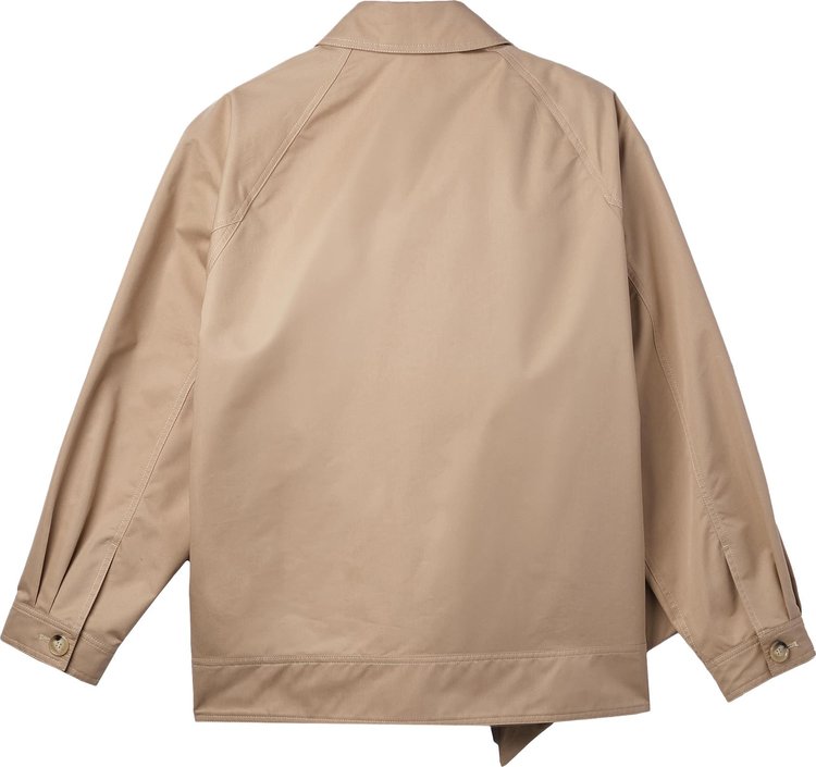 Simone Rocha Bow Dolman Workwear Jacket Beige