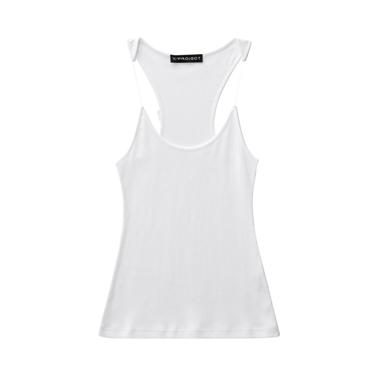 Y/Project Invisible Strap Tank Top 'White'
