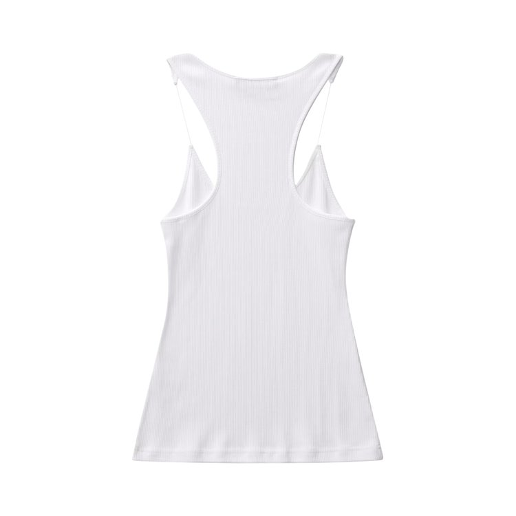 YProject Invisible Strap Tank Top White