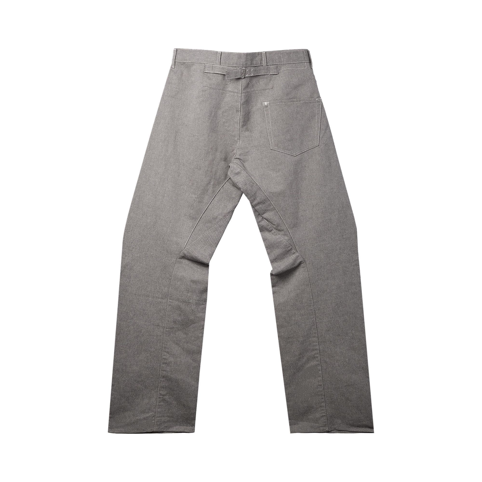 Buy MM6 Maison Margiela Twill Oversize Jeans 'Grey