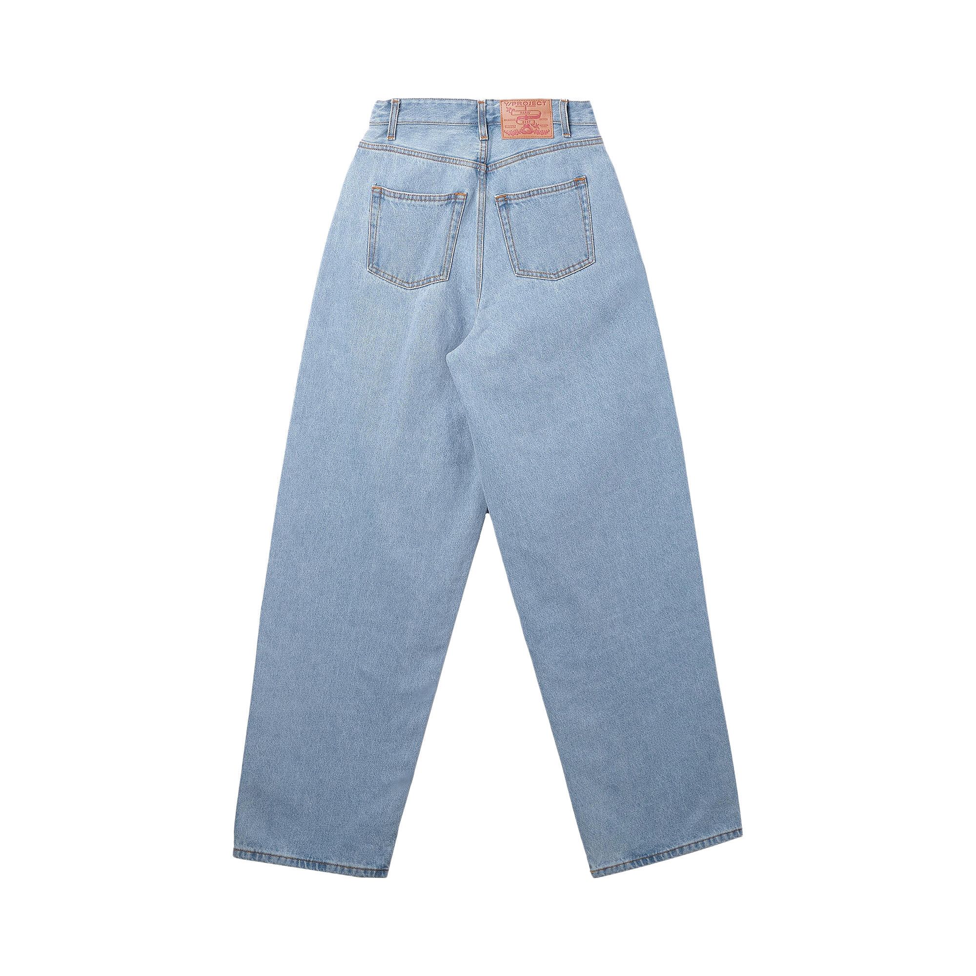 Buy Y/Project Multi Waist Band Jeans 'Blue' - 207PA007 D22 BLUE | GOAT