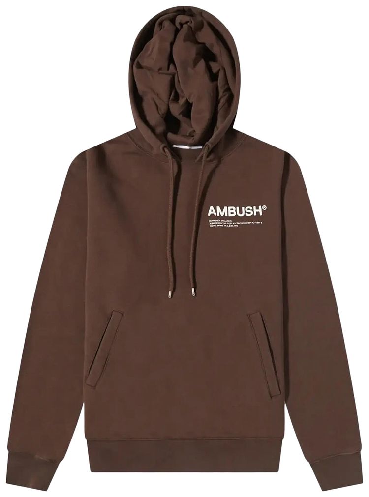Ambush Workshop Hoodie Chocolate