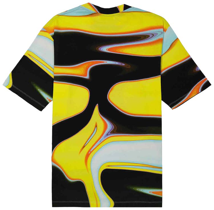 Ambush Abstract Print T Shirt YellowBlackMulticolor