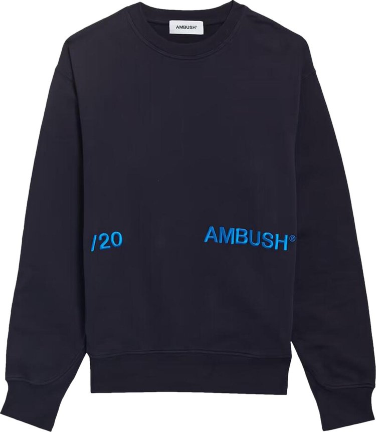Ambush Embroidered Logo Sweatshirt 'Navy Blue'