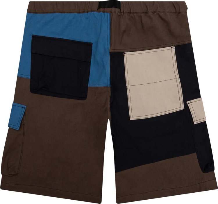 Ambush Panelled Cargo Shorts Brown