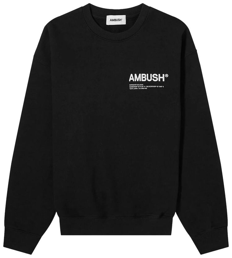 Ambush Workshop Logo Crewneck Sweatshirt Black