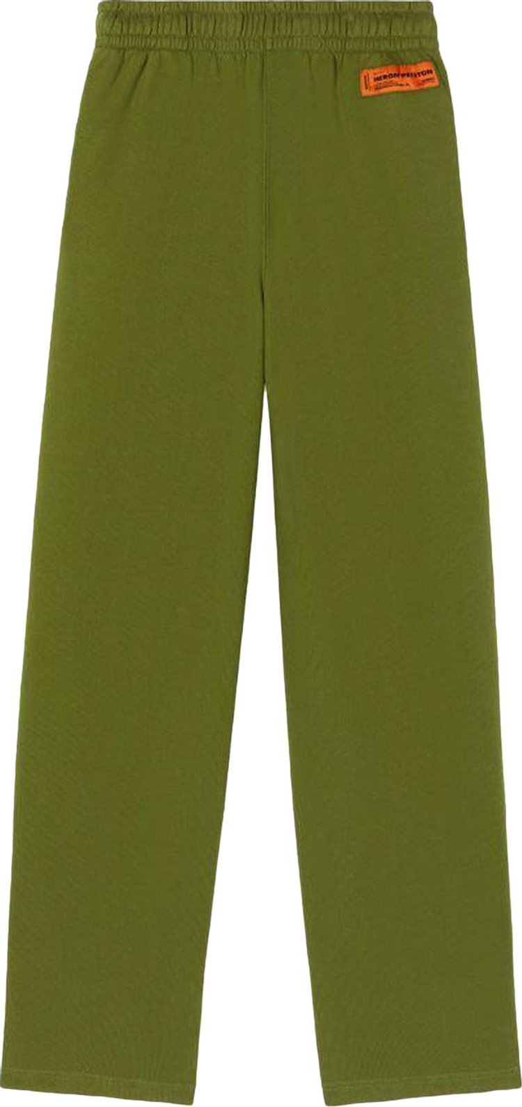 Heron Preston Logo Tape Wide Leg Track Pants 'Green'
