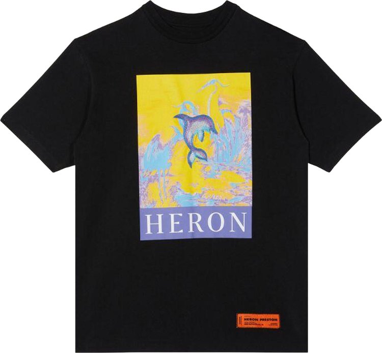 Heron Preston Printed Crewneck T-Shirt 'Black'
