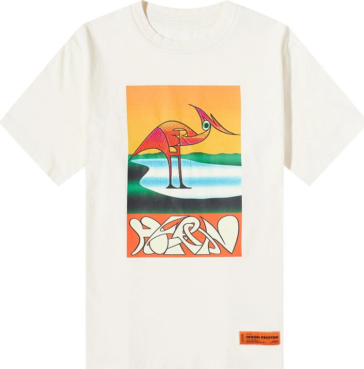 Heron Preston Printed Crewneck T-Shirt 'Cream'